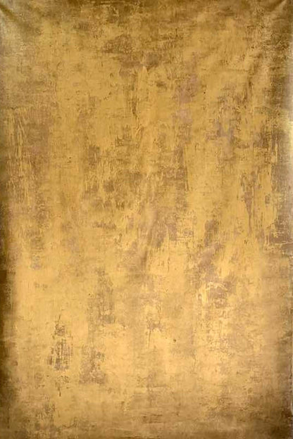 Clotstudio Abstract Golden Textured Hand Painted Canvas Backdrop #clot422