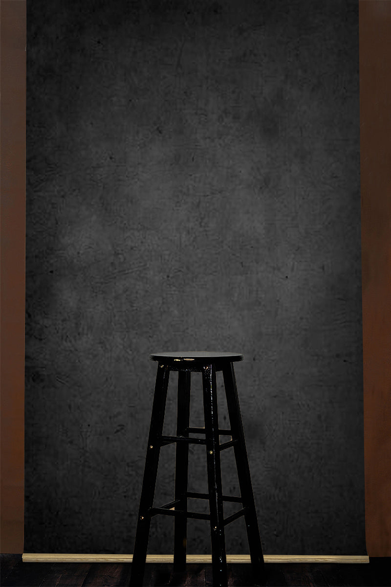 Clotstudio Black Grey Textured Hand Painted Canvas Backdrop #clot527