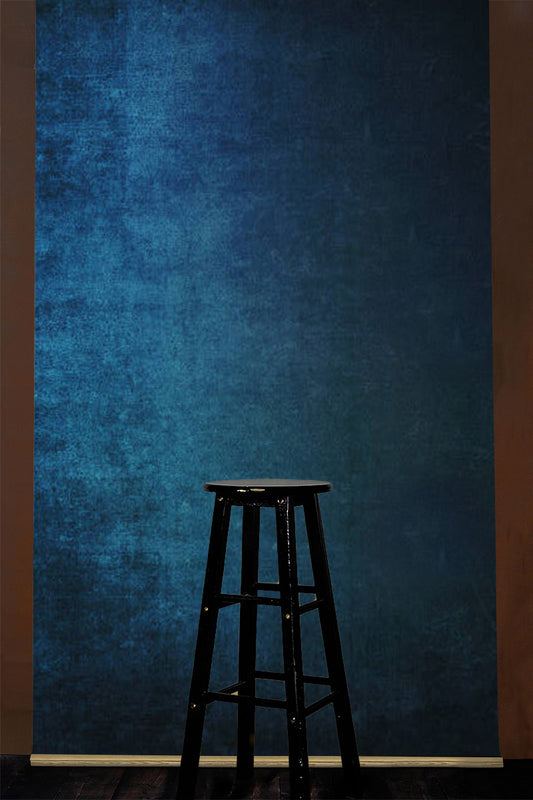 Clotstudio Blue Black Textured Hand Painted Canvas Backdrop #clot538