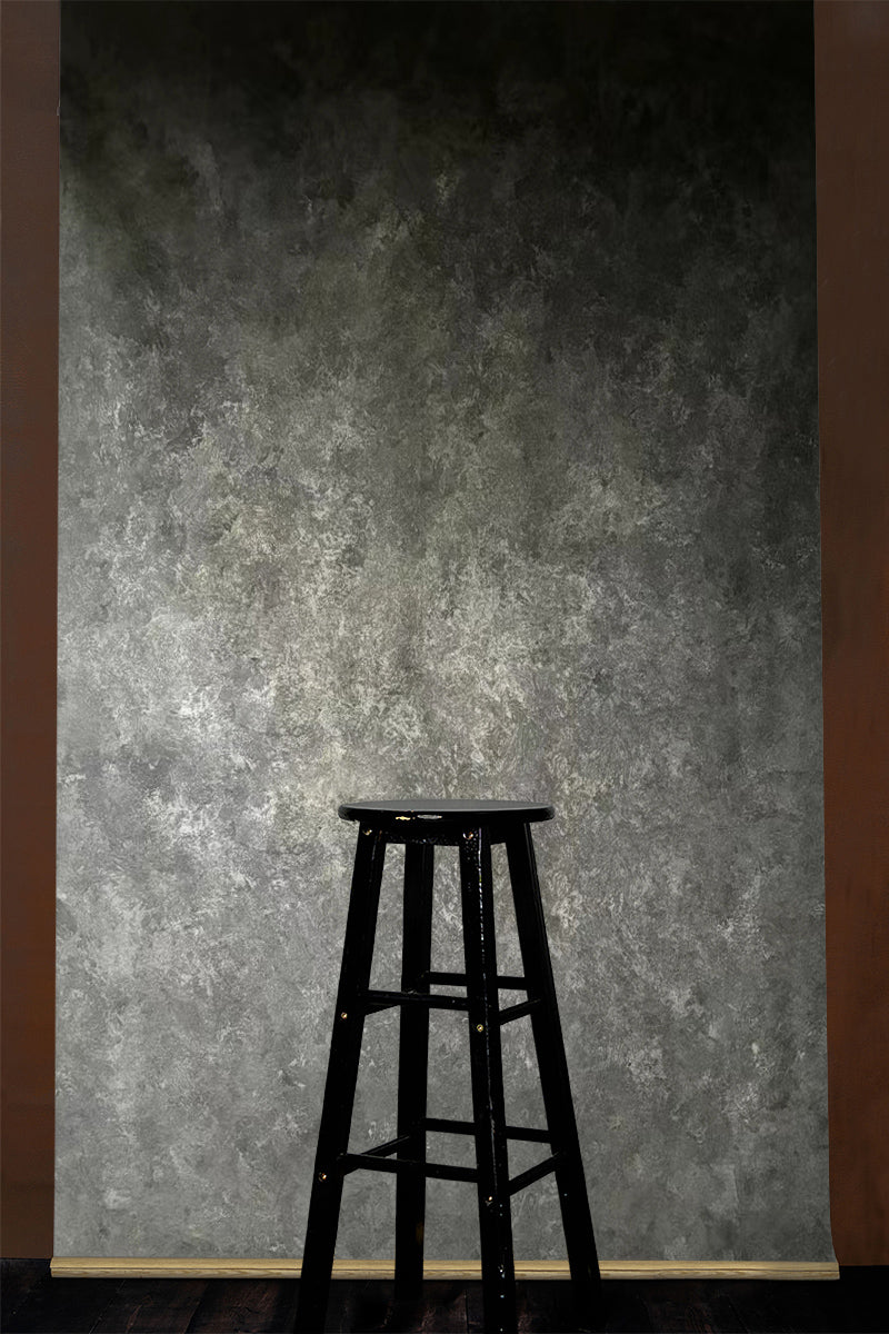 Clotstudio Dark Black Textured Hand Painted Canvas Backdrop #clot545