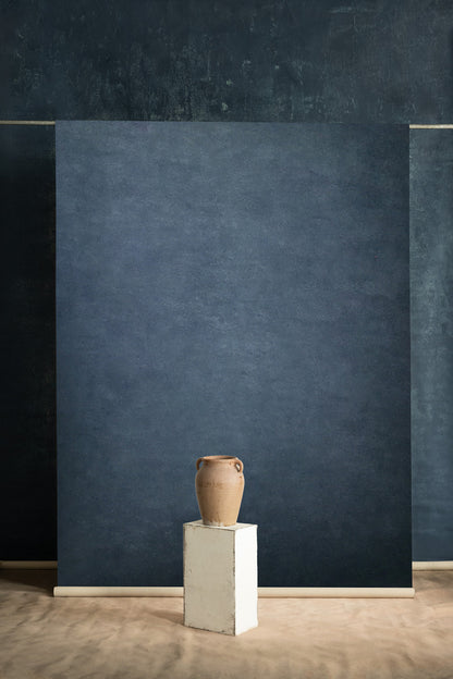 Clotstudio Dark Blue Green Textured Hand Painted Canvas Backdrop #clot494