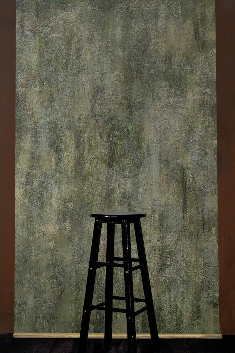 Clotstudio Green Coarse grained Hand Painted Backdrop #clot562