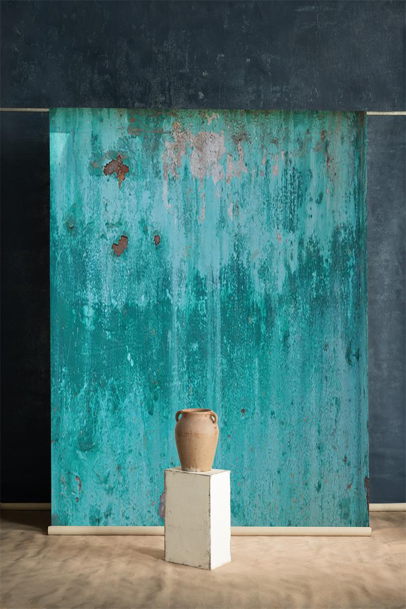 Clotstudio Green Textured Hand Painted Canvas Backdrop #clot512