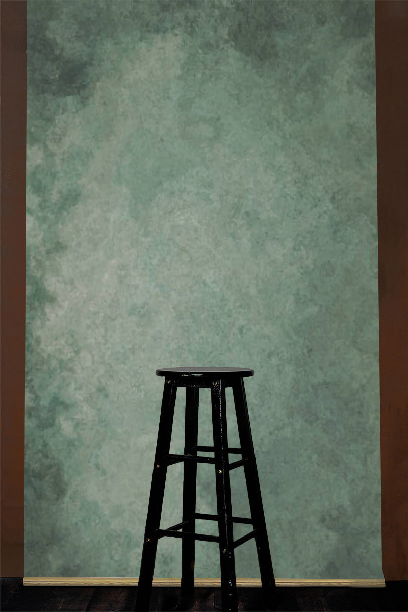 Clotstudio Light Green Textured Hand Painted Canvas Backdrop #clot531