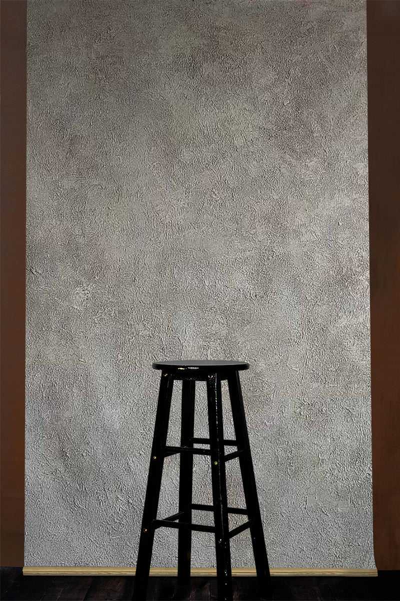 Clotstudio White Grey Coarse grained Hand Painted Backdrop #clot560