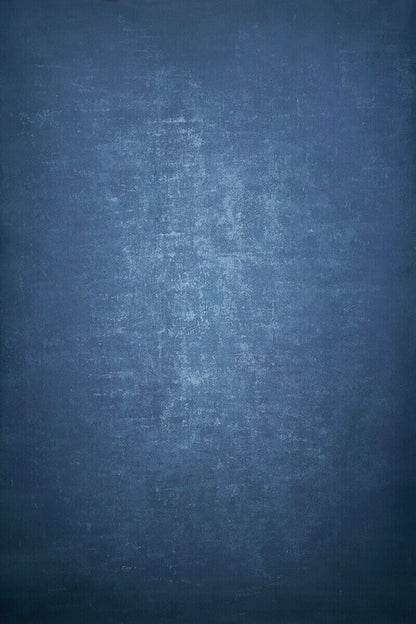 Clotstudio Abstract Deep Blue Soft Texture Hand Painted Canvas Backdrop #clot71