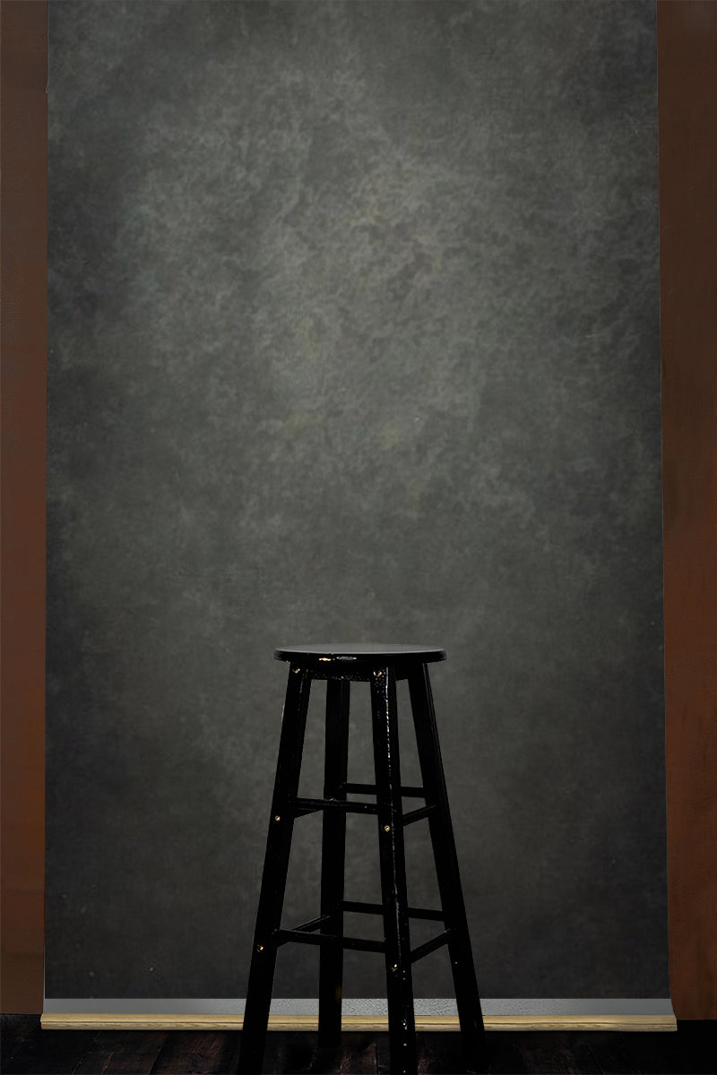 Clotstudio Abstract Black Grey Textured Hand Painted Canvas Backdrop #clot447