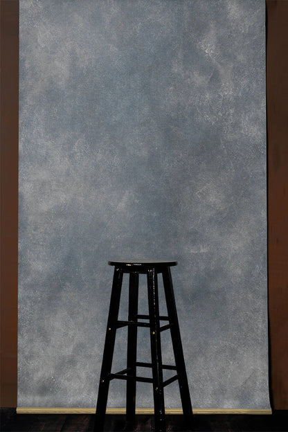 Clotstudio Abstract Gray Blue Textured Hand Painted Canvas Backdrop #clot255