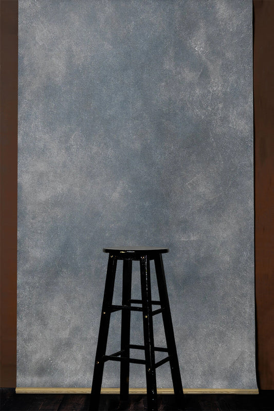 Clotstudio Abstract Gray Blue Textured Hand Painted Canvas Backdrop #clot255