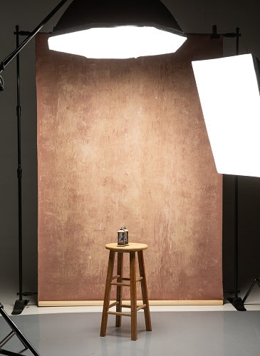 Clotstudio Abstract Light Brown Textured Hand Painted Canvas Backdrop #clot 57