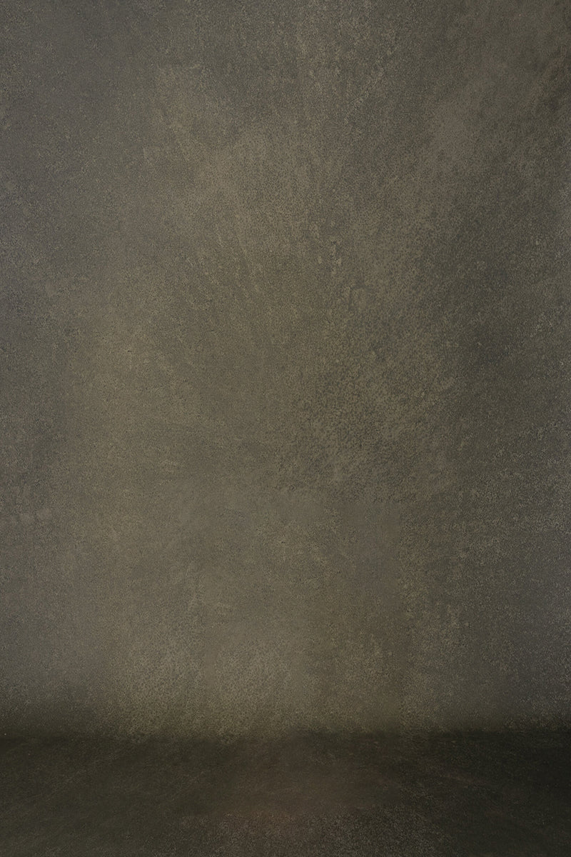 Clotstudio Abstract Dark Gray Yellow Green Textured Hand Painted Canvas Backdrop #clot254