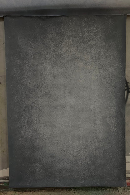 Clotstudio Abstract Black Grey Textured Hand Painted Canvas Backdrop #clot444