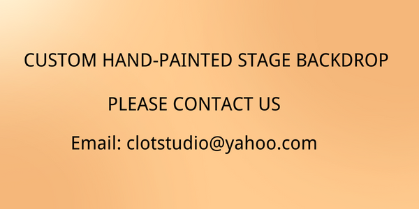 Clotstudio Custom Hand Painted large-size Stage Backdrop