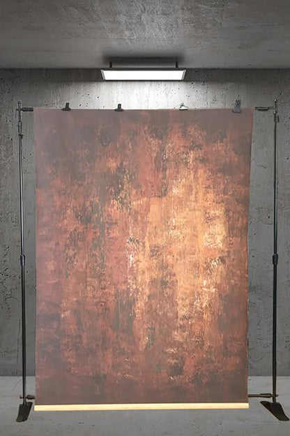 Clotstudio Abstract Dark Red Little Orange Texture Hand Painted Canvas Backdrop #clot 11