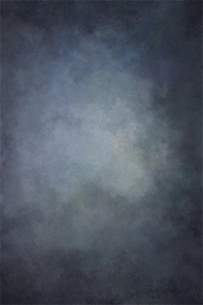 Clotstudio Abstract Blue Grey Black Textured Hand Painted Canvas Backdrop #clot479