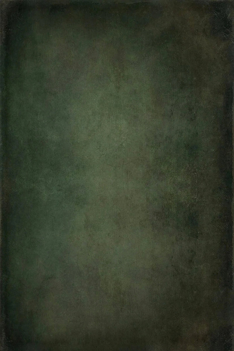 Clotstudio Abstract Dark Green Textured Hand Painted Canvas Backdrop #clot477