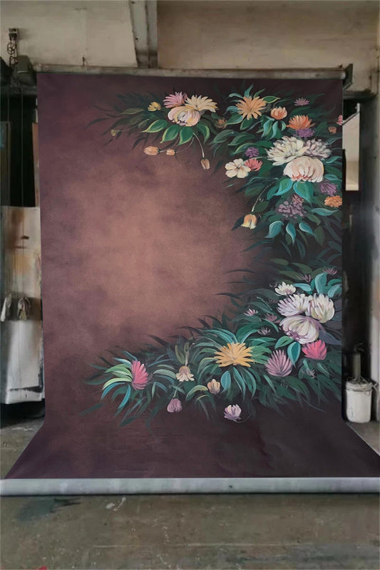 Clotstudio Fine Art Ring Flower Hand Painted Backdrop #clot465