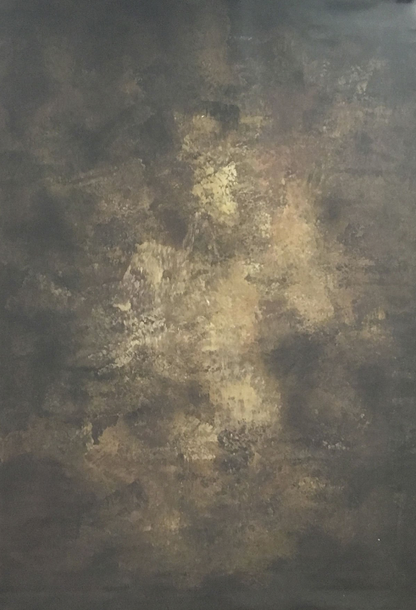 Clotstudio Abstract Dark Brown Yellow Textured Hand Painted Canvas Backdrop #clot 8