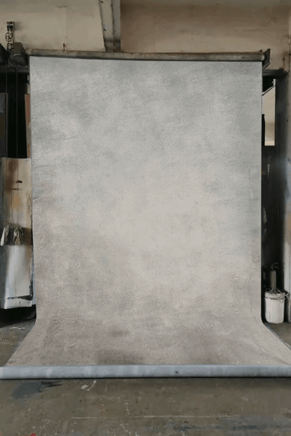 Clotstudio Abstract Light Grey Mid Textured Hand Painted Canvas Backdrop #clot 103