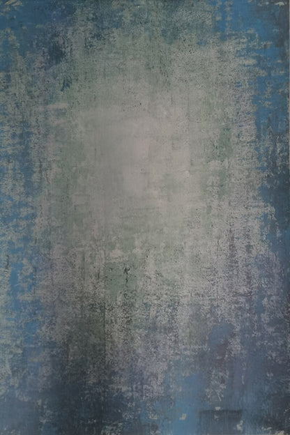 Clotstudio Abstract Blue Textured Hand Painted Canvas Backdrop #clot181