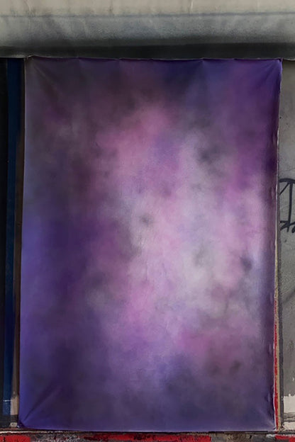 Clotstudio Abstract Purple white Textured Hand Painted Canvas Backdrop #clot437